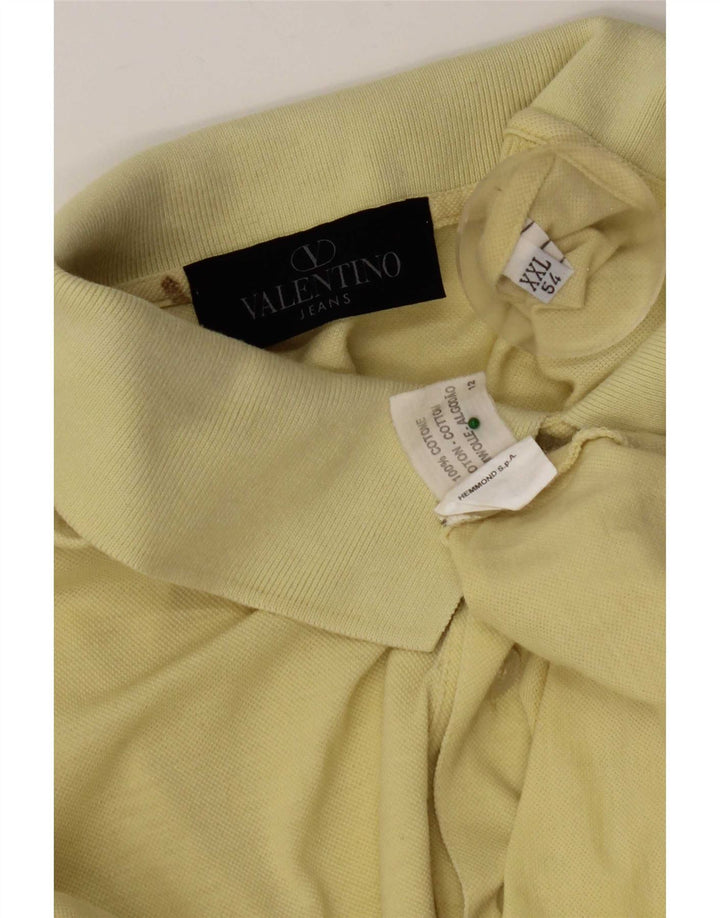 Tricou polo pentru bărbați Valentino IT 54 2XL Galben