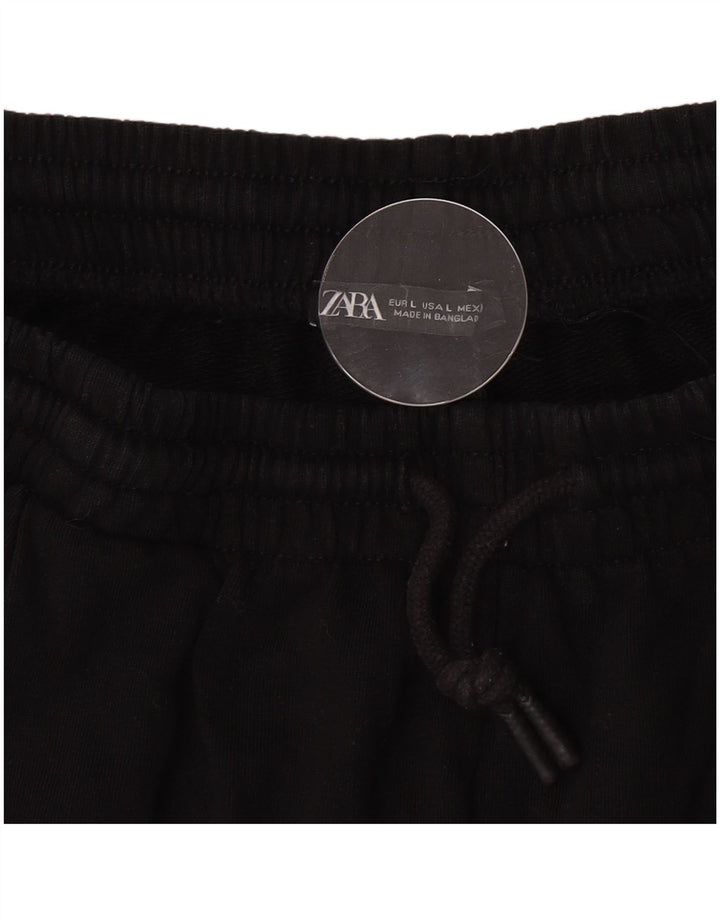 Pantaloni de trening Zara pentru femei UK 14 Large Black