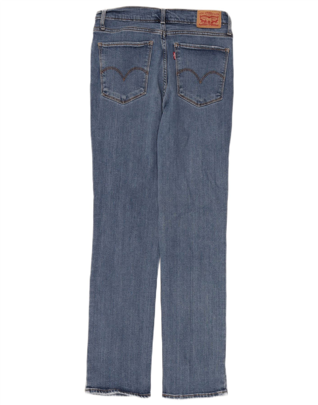 Blugi drepti cu talie mare Levi's 724 pentru femei W30 L28 albastru
