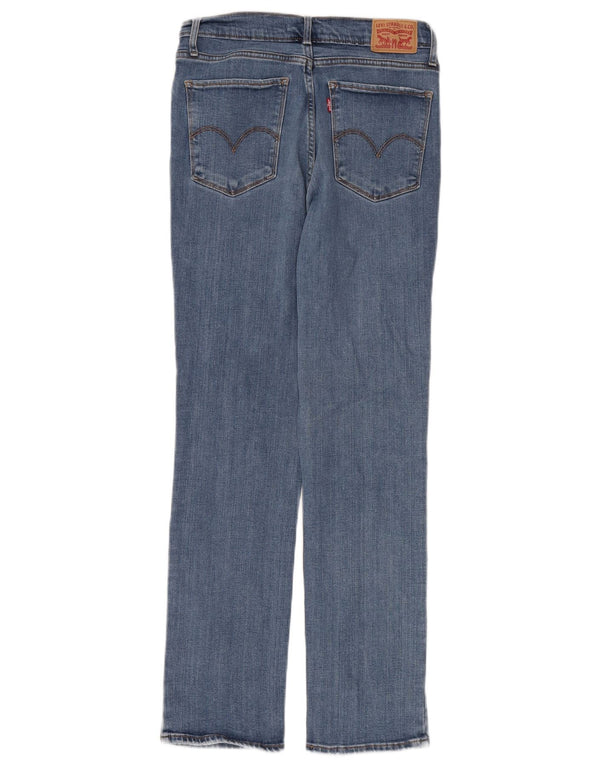 Blugi drepti cu talie mare Levi's 724 pentru femei W30 L28 albastru