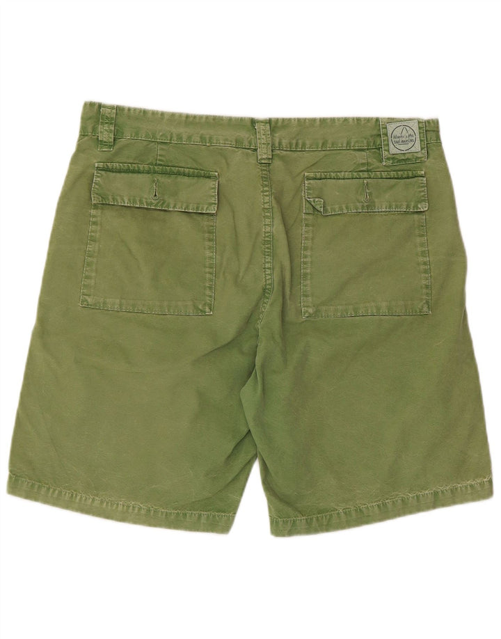 Murphy & Nye Pantaloni scurți chino pentru bărbați W34, bumbac verde mare