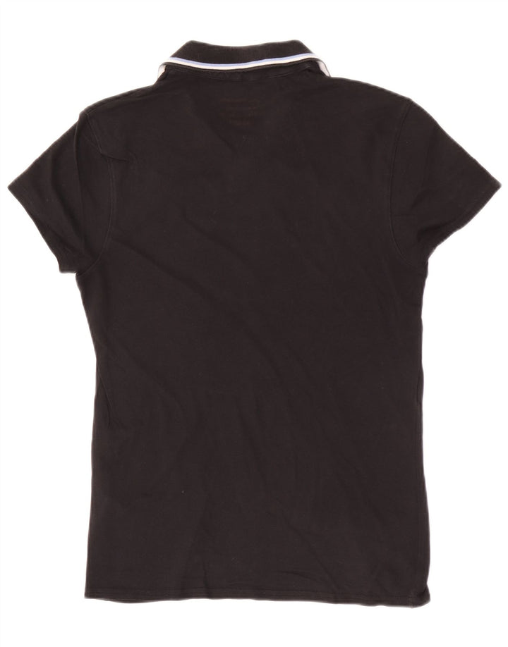Cămașă polo Calvin Klein Jeans pentru bărbați, bumbac negru mediu