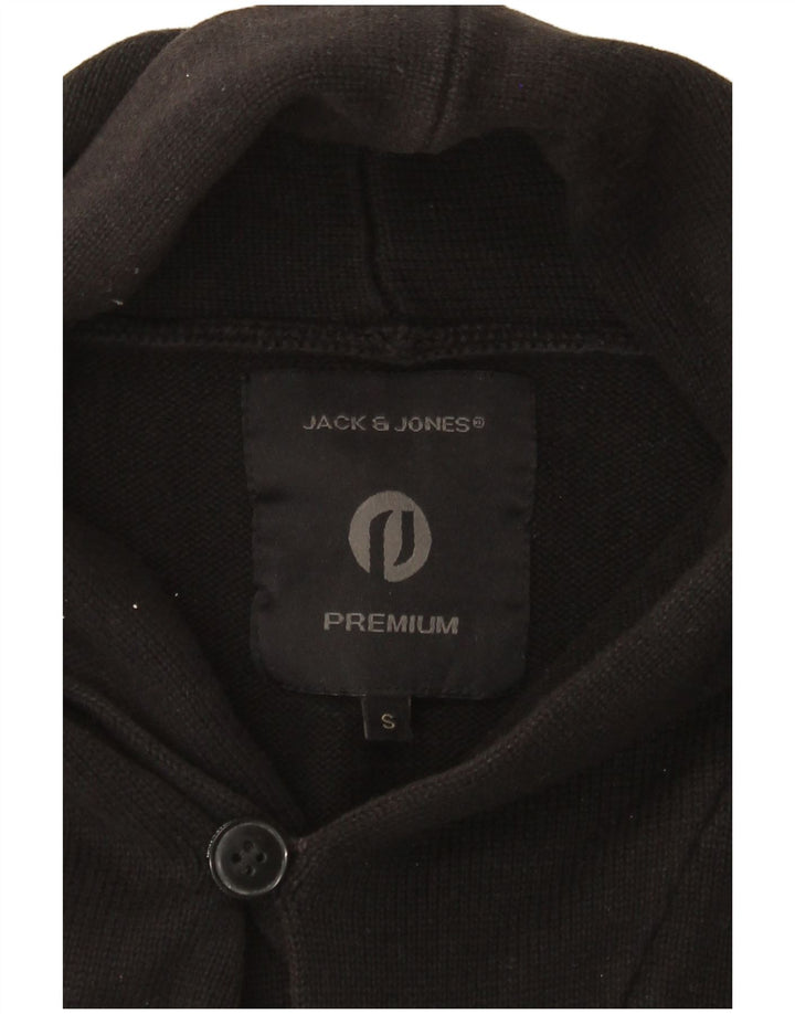 Pulover cardigan Jack & Jones pentru bărbați, mic, negru