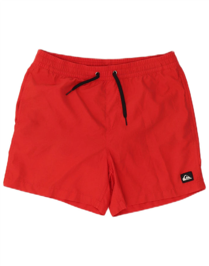 Pantaloni scurți de înot Quiksilver băieți 15-16 ani XL poliester roșu