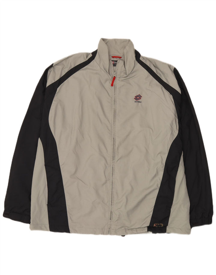 Jachetă de trening pentru bărbați Lotto, 3XL, gri, poliester color bloc