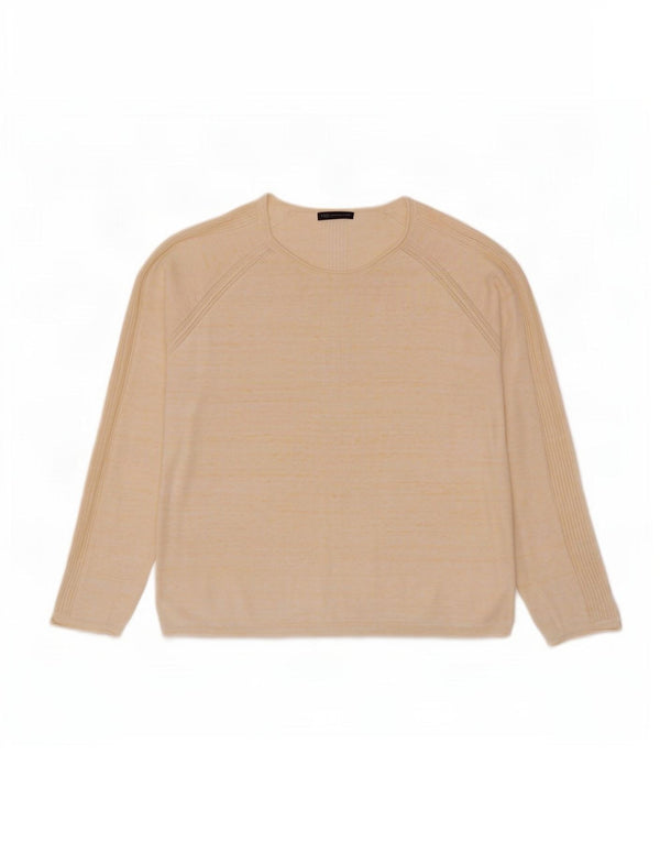 Pulover pentru femei Marks & Spencer, cu gât de barcă, Marea Britanie 18 XL, pete galbene