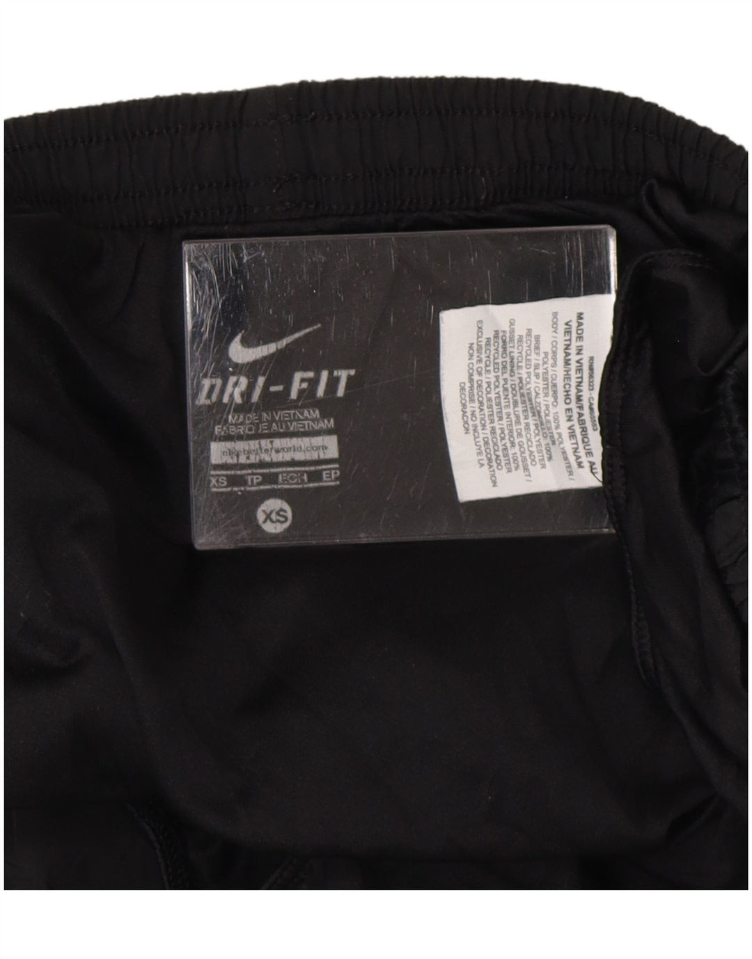 Pantaloni scurți sport Nike Dri Fit pentru femei UK 4 XS Poliester negru