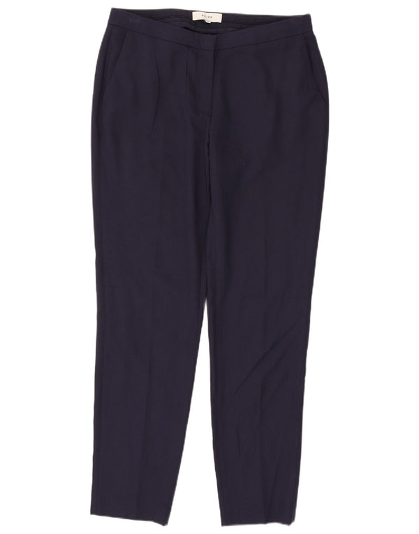 Pantaloni chino pentru femei Reiss Slim Fit UK 12 Medium W32 L29 Bleumarin Viscoză