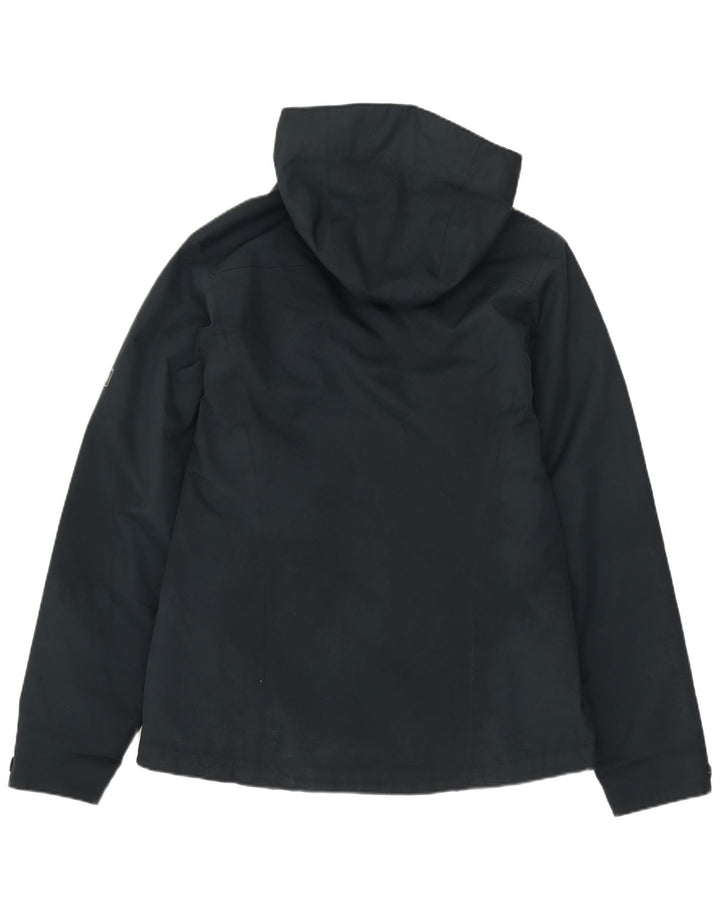 JACK WOLFSKIN Jachetă de vânt cu glugă pentru femei UK 12 Medium Bleumarin