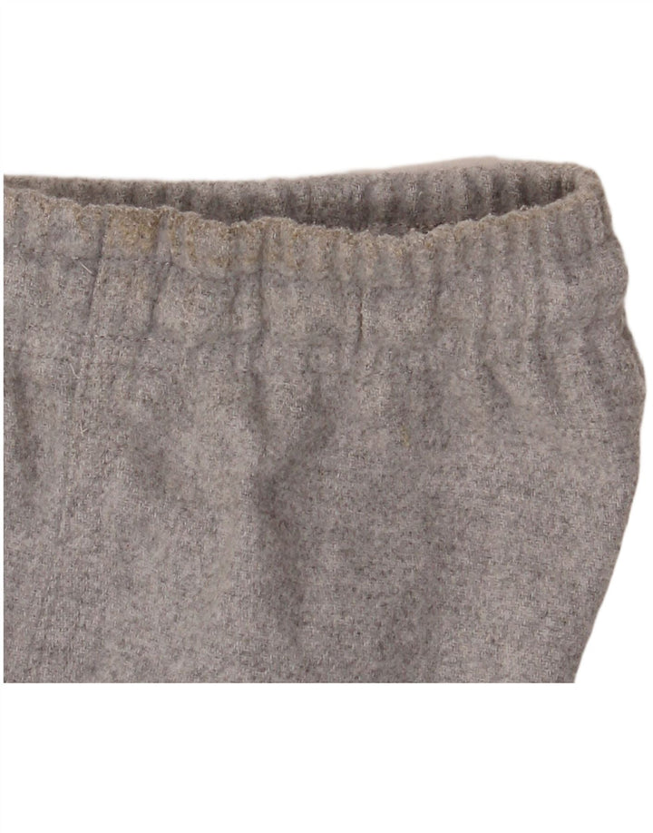 Pantaloni casual pentru femei Zara cu picioare largi Mediu L28 L30 Poliester gri