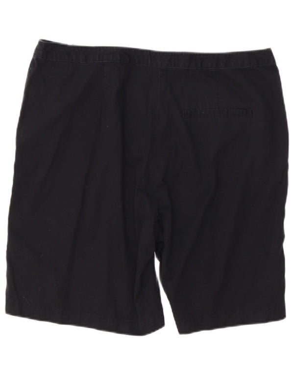 MARKS & SPENCER Pantaloni scurti chino pentru femei UK 14 Large W34 Bumbac negru