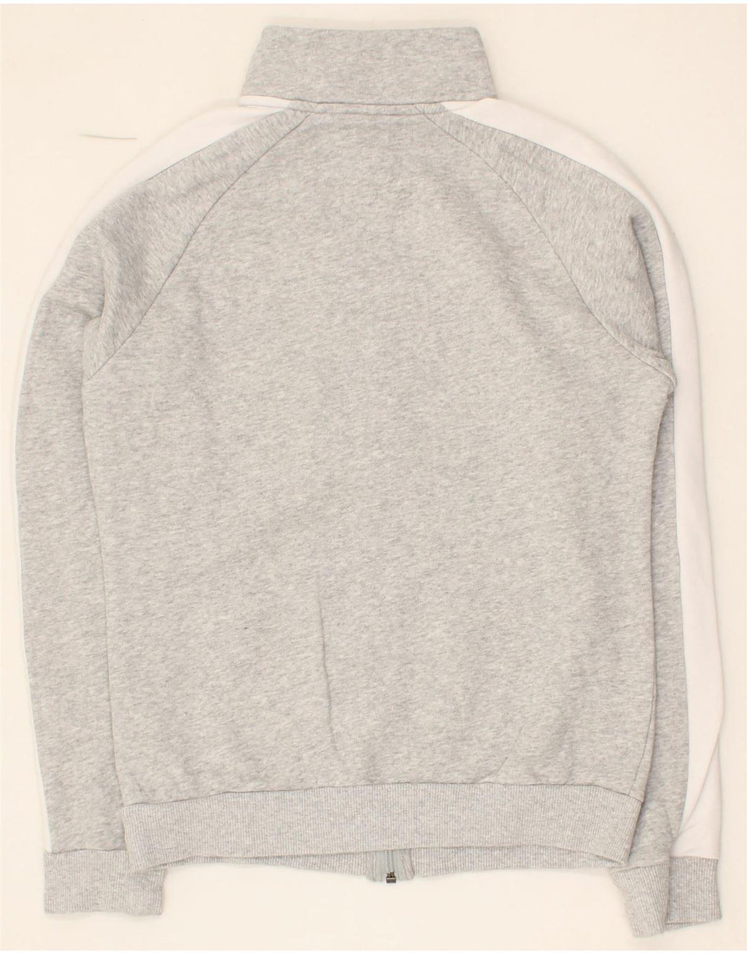 PUMA Womens Tracksuit Top Jacket UK 10 Small Grey Colourblock Cotton Vintage Puma and Second-Hand Puma from Messina Hembry 