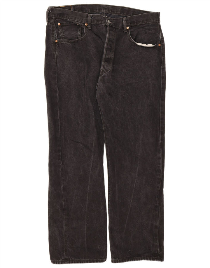 Blugi drepti pentru bărbați Levi's 501 W38 L30 bumbac negru