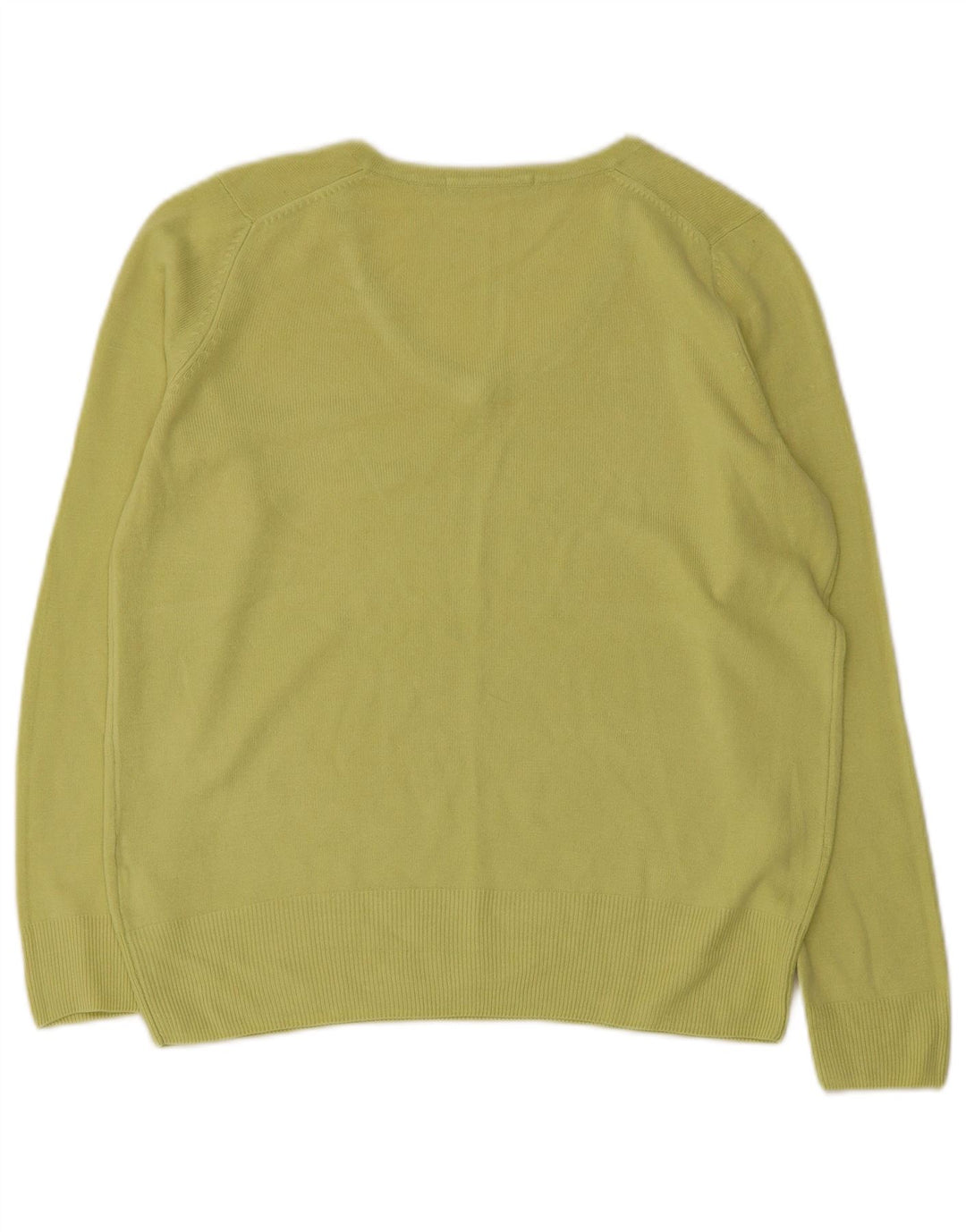MARKS & SPENCER Pulover cu decolteu în V supradimensionat pentru femei UK 10 Small Green