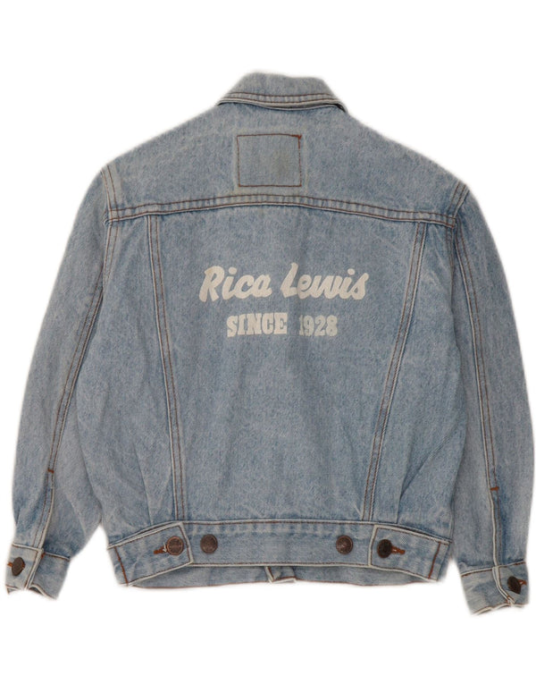 Rica Lewis Jachetă Denim Grafică pentru Bebeluși 18-24 Luni Bumbac Albastru