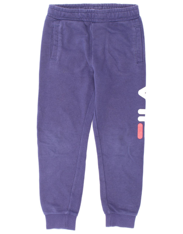 Fila Băieți Grafic Pantaloni Trening Pantaloni Joggeri 5-6 Ani Bleumarin Bumbac
