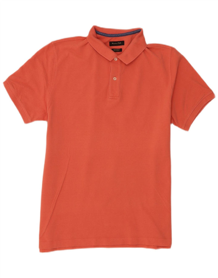 Cămașă polo Massimo Dutti pentru bărbați, cu formă regulată, XL portocaliu