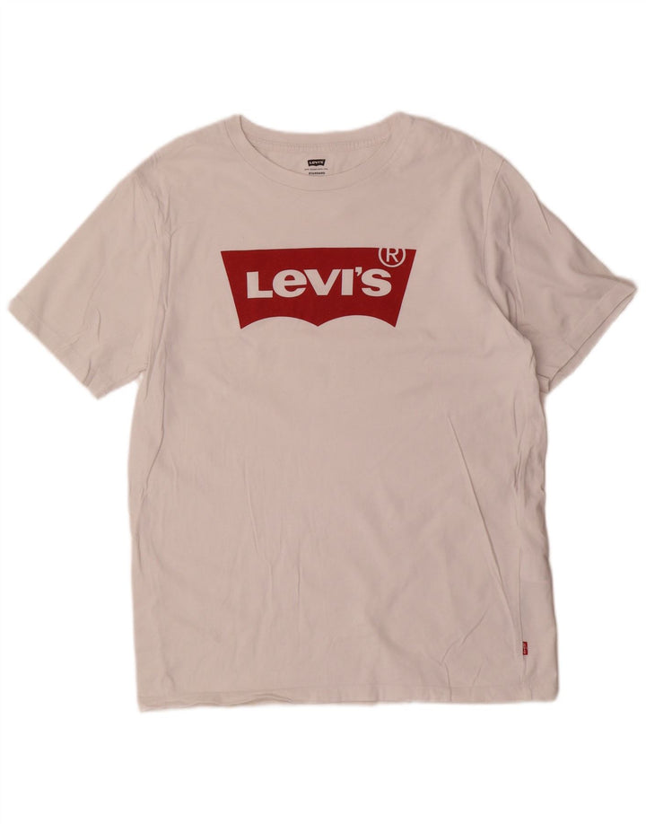 Tricou cu grafic standard Levi's pentru bărbați Top, mediu, alb, bumbac