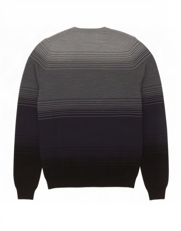 Marks & Spencer Mens Crew Neck Jumper Sweater Medium Navy Blue Colourblock