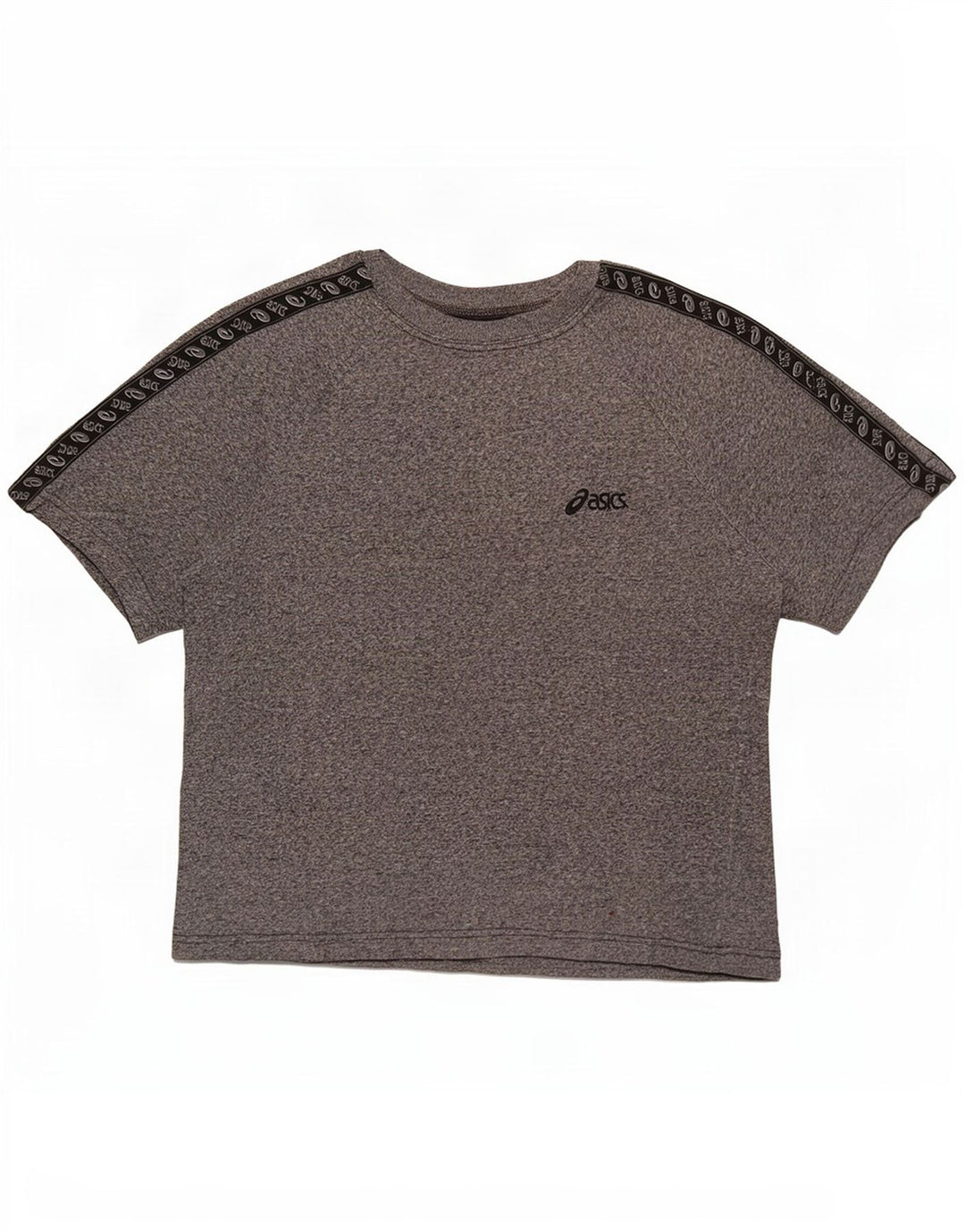 Tricou grafic Asics pentru bărbați Top din bumbac cu pete gri mediu
