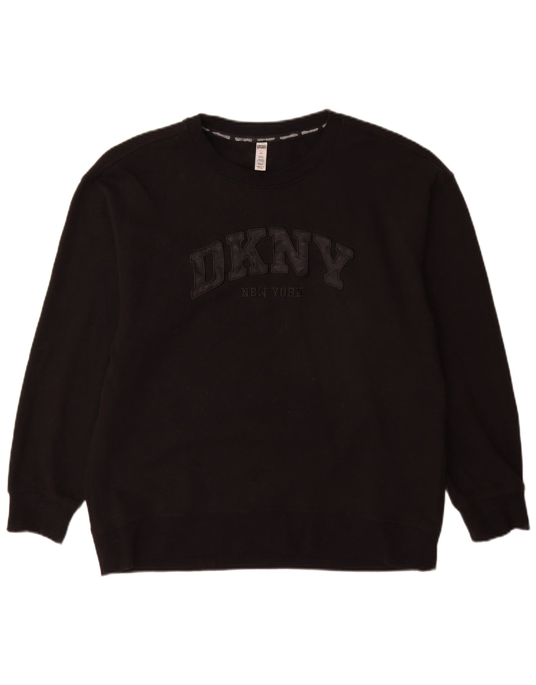 Hanorac grafic pentru bărbați Dkny Pulover mare din bumbac negru
