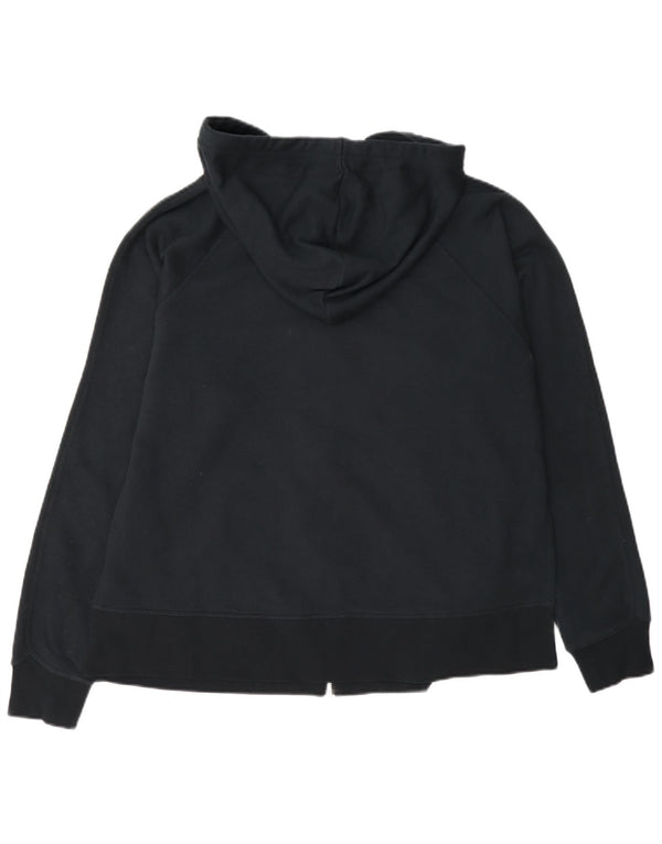 Pulover Nike Dri Fit supradimensionat cu capotă cu fermoar UK 10 Mic Bleumarin
