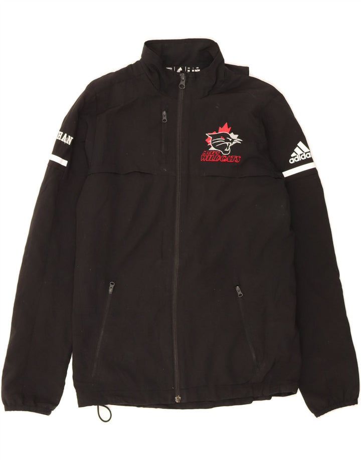ADIDAS Boys Wildcats Graphic Tracksuit Top Jacket 13-14 Years Medium Black Vintage Adidas and Second-Hand Adidas from Messina Hembry 
