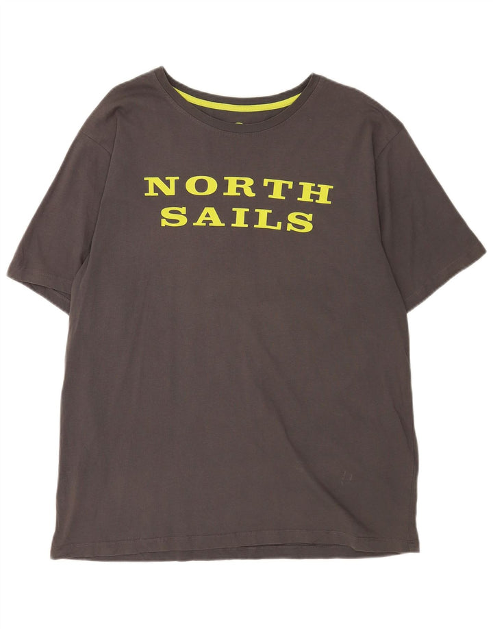 NORTH SAILS Tricou grafic pentru bărbați Top XL bumbac gri