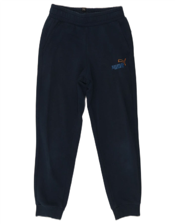 PUMA Boys Graphic Full Tracksuit 9-10 Years  Navy Blue Cotton
