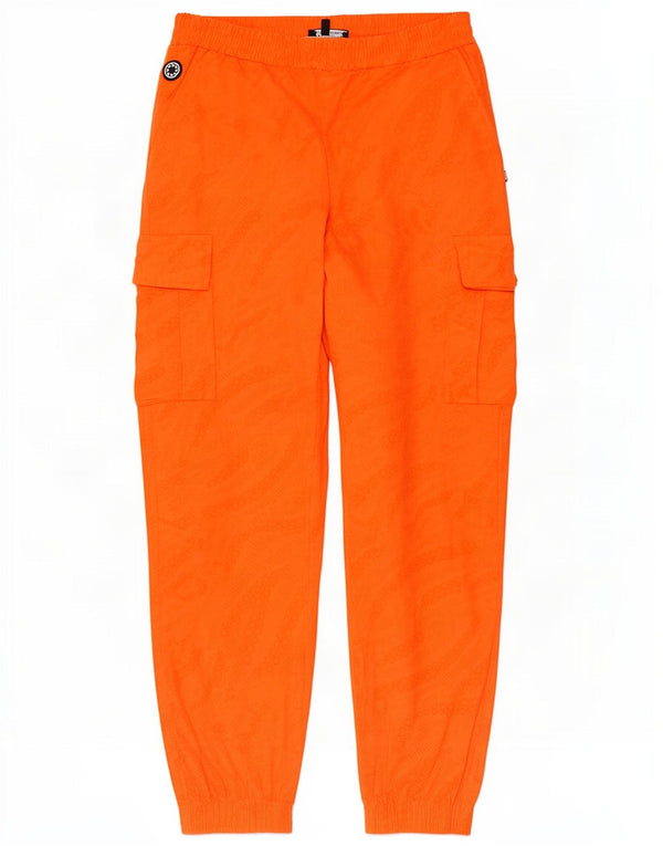 Octopus Mens Joggers Cargo Trousers Large W30 L30 Orange