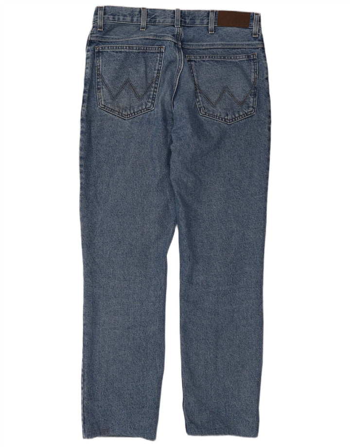 Blugi drepti pentru bărbați Wrangler W33 L34 Bumbac albastru