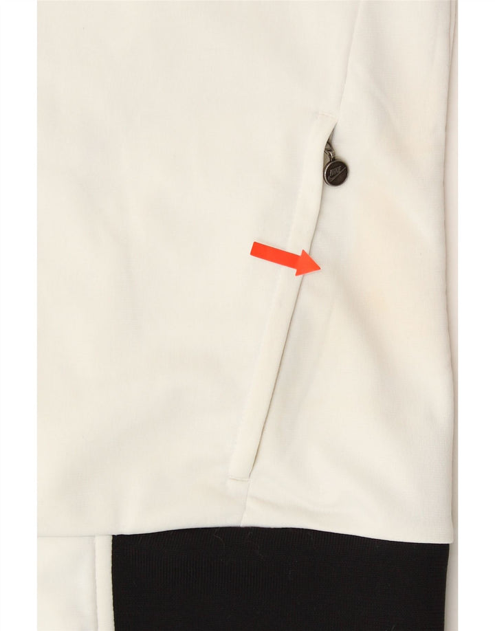 NIKE Womens Tracksuit Top Jacket UK 10/12 Medium White Colourblock Vintage Nike and Second-Hand Nike from Messina Hembry 