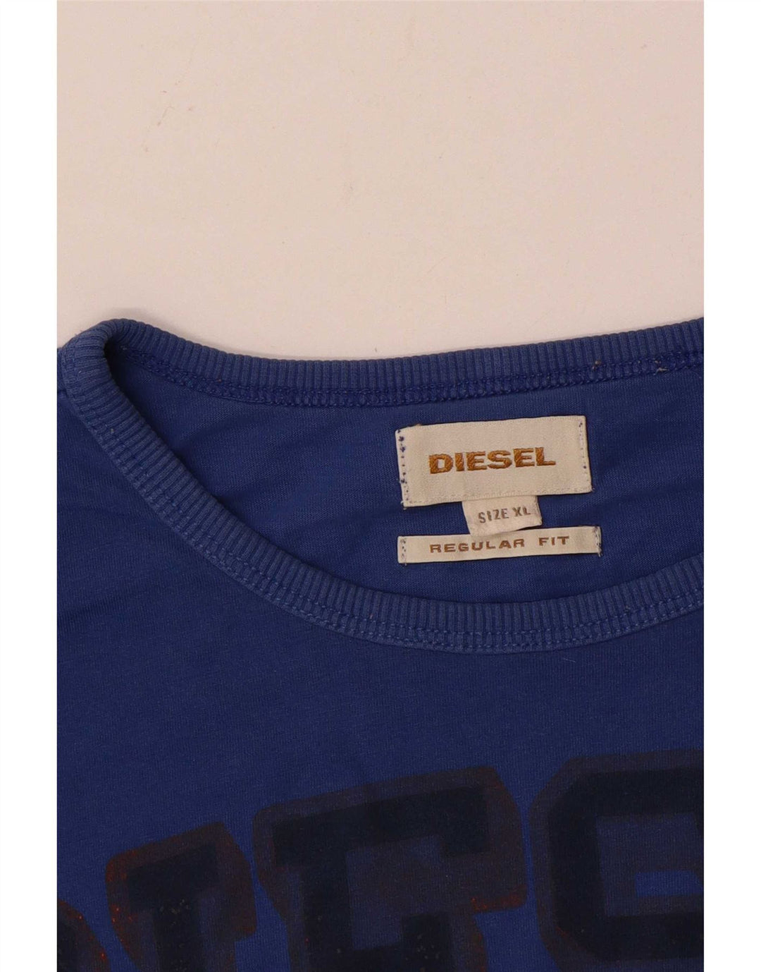 Tricou grafic pentru bărbați Diesel, cu croiala normală, XL, albastru