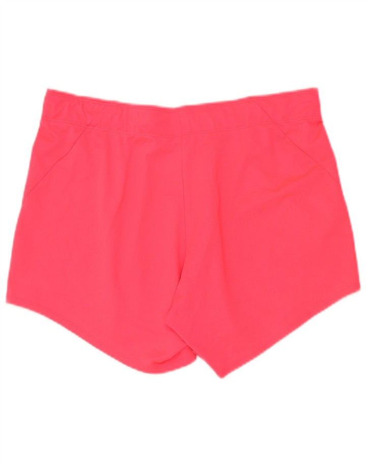 Pantaloni scurți sport Nike Dri Fit pentru femei UK 14 Poliester roz mediu