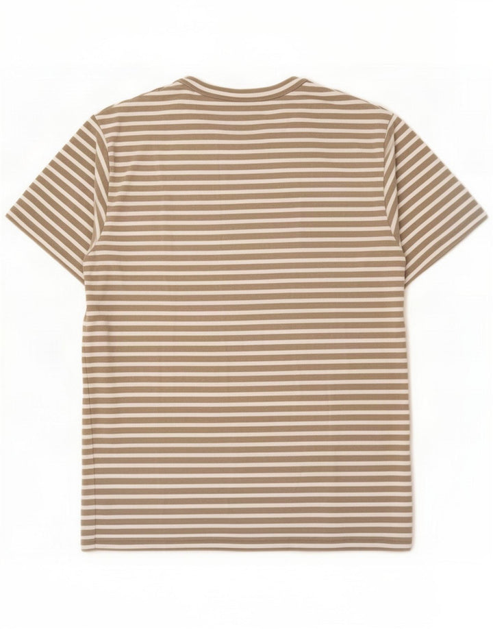 Cos Tricou pentru bărbați Top mediu bej bumbac cu dungi