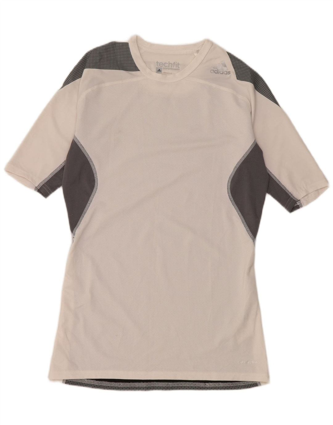 Tricou cu grafică de compresie Adidas pentru bărbați Top mare, alb, bloc de culoare