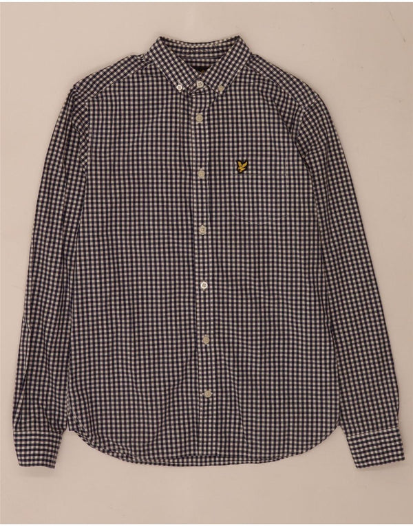 Cămașă pentru bărbați Lyle & Scott XS Blue Gingham Bumbac