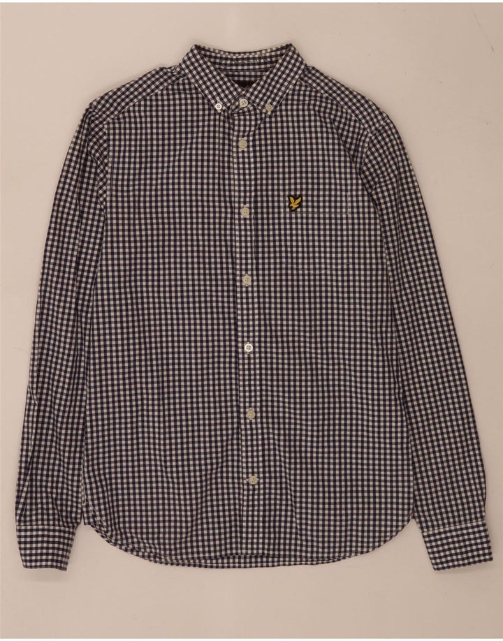 Cămașă pentru bărbați Lyle & Scott XS Blue Gingham Bumbac