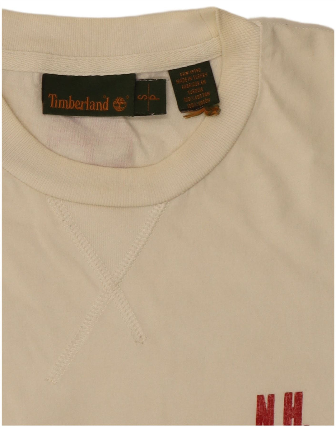 Tricou grafic Timberland pentru bărbați Top mic din bumbac alb