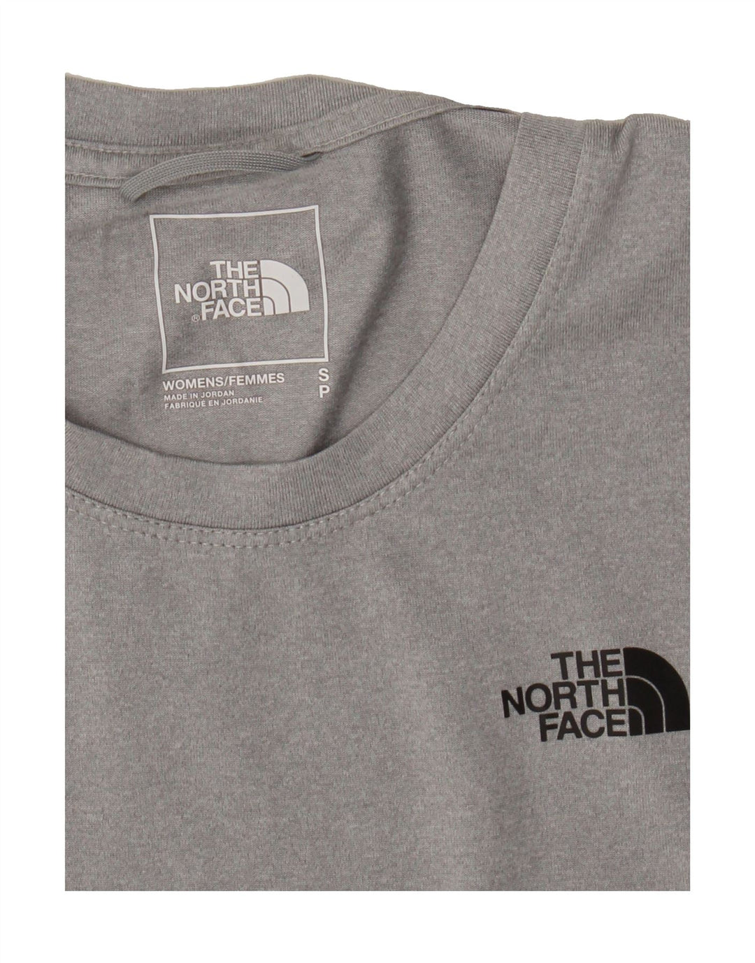 THE NORTH FACE Womens T-Shirt Top UK 10 Small Grey Polyester Vintage The North Face and Second-Hand The North Face from Messina Hembry 
