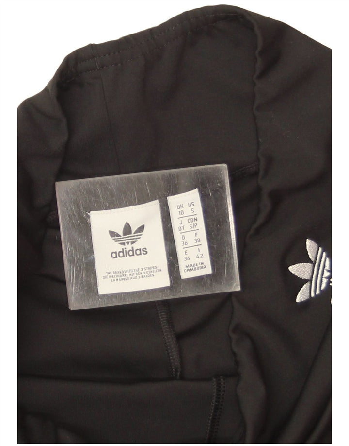 Pantaloni scurți sport Adidas pentru femei UK 10 Small Negru Poliester