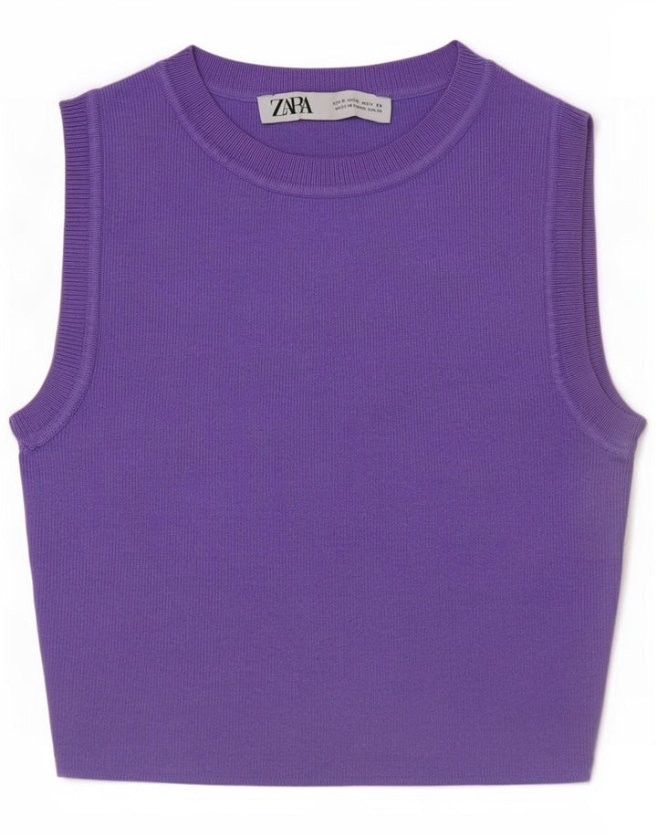 Top cu vestă pentru femei Zara UK 8 Small Violet