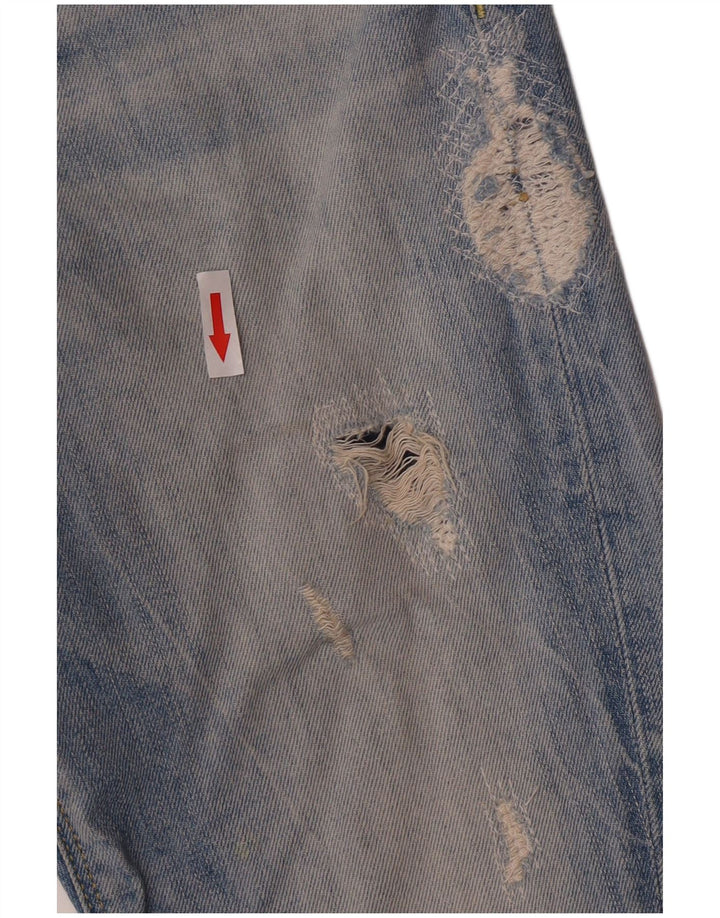 Blugi slim pentru femei Guess Distressed W26 L24 Bumbac albastru