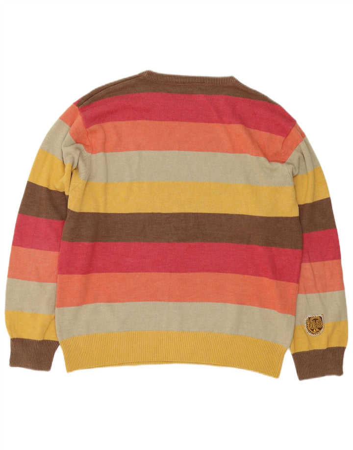 Pulover Quiksilver pentru bărbați, cu gât de barcă, cu dungi medii, multicolore