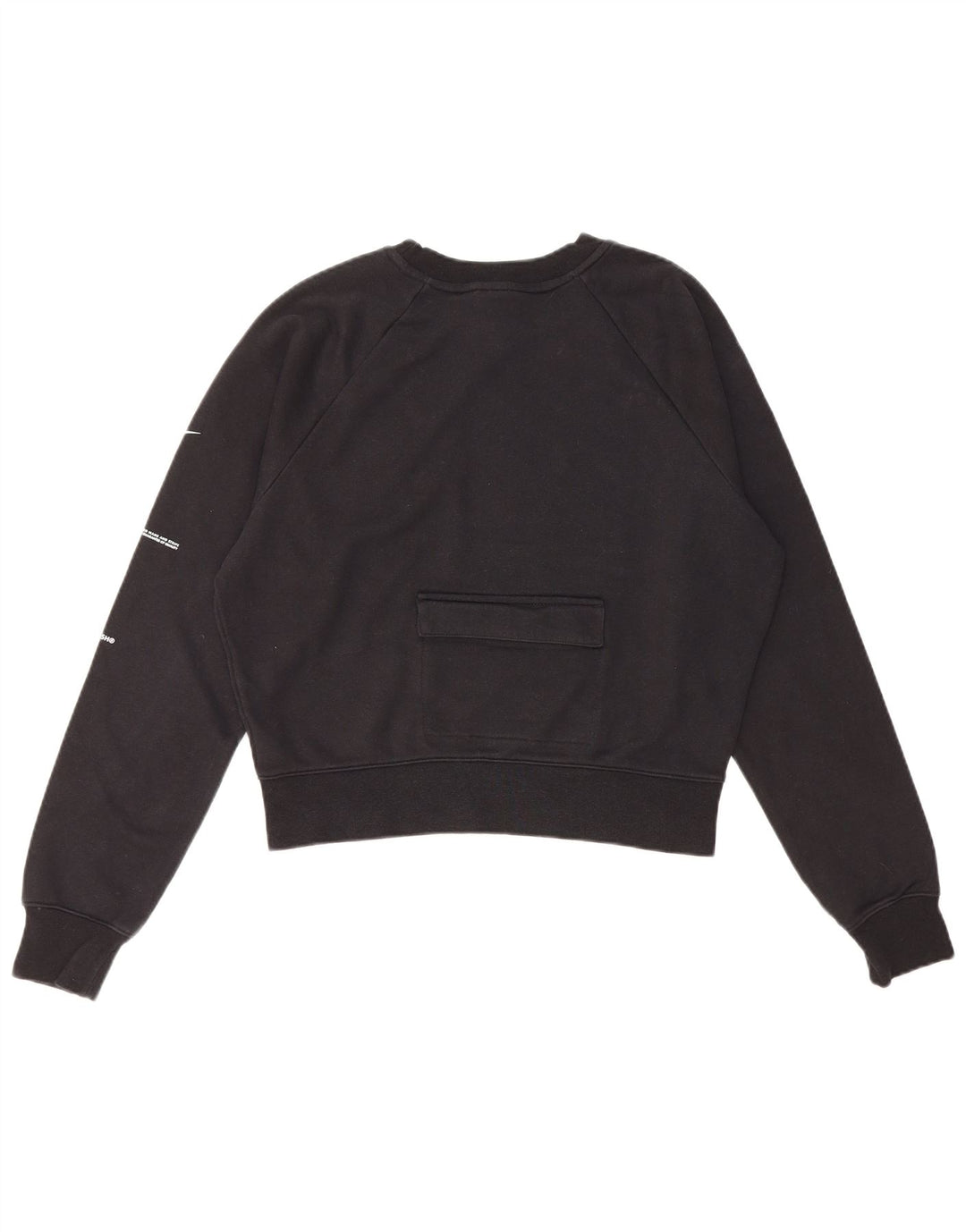 Pulover supradimensionat pentru femei Nike Swoosh Crop UK 10 Mic Negru