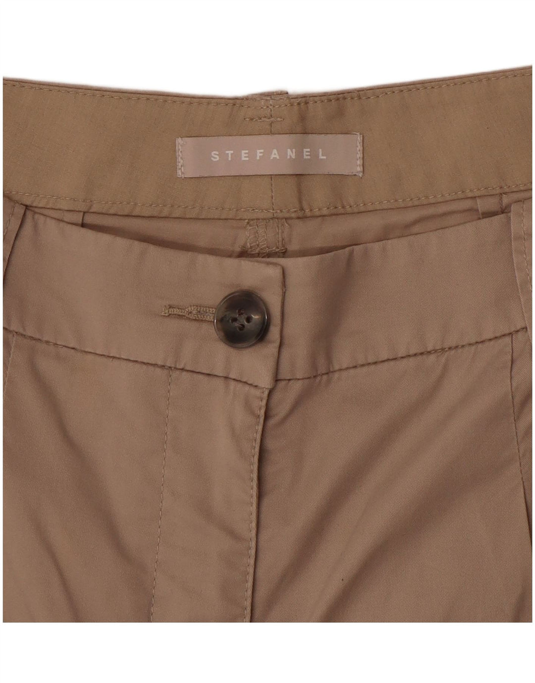Pantaloni scurți chino pegged pentru femei STEFANEL W30 Bej mediu