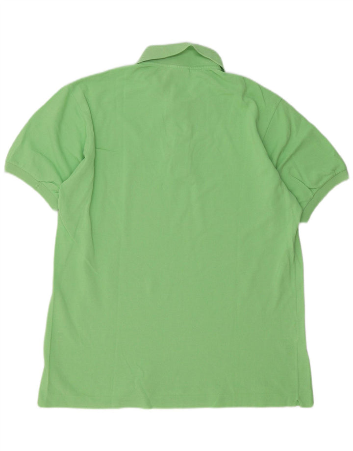 Tricou polo Lacoste pentru bărbați, mărimea 5, bumbac verde mare