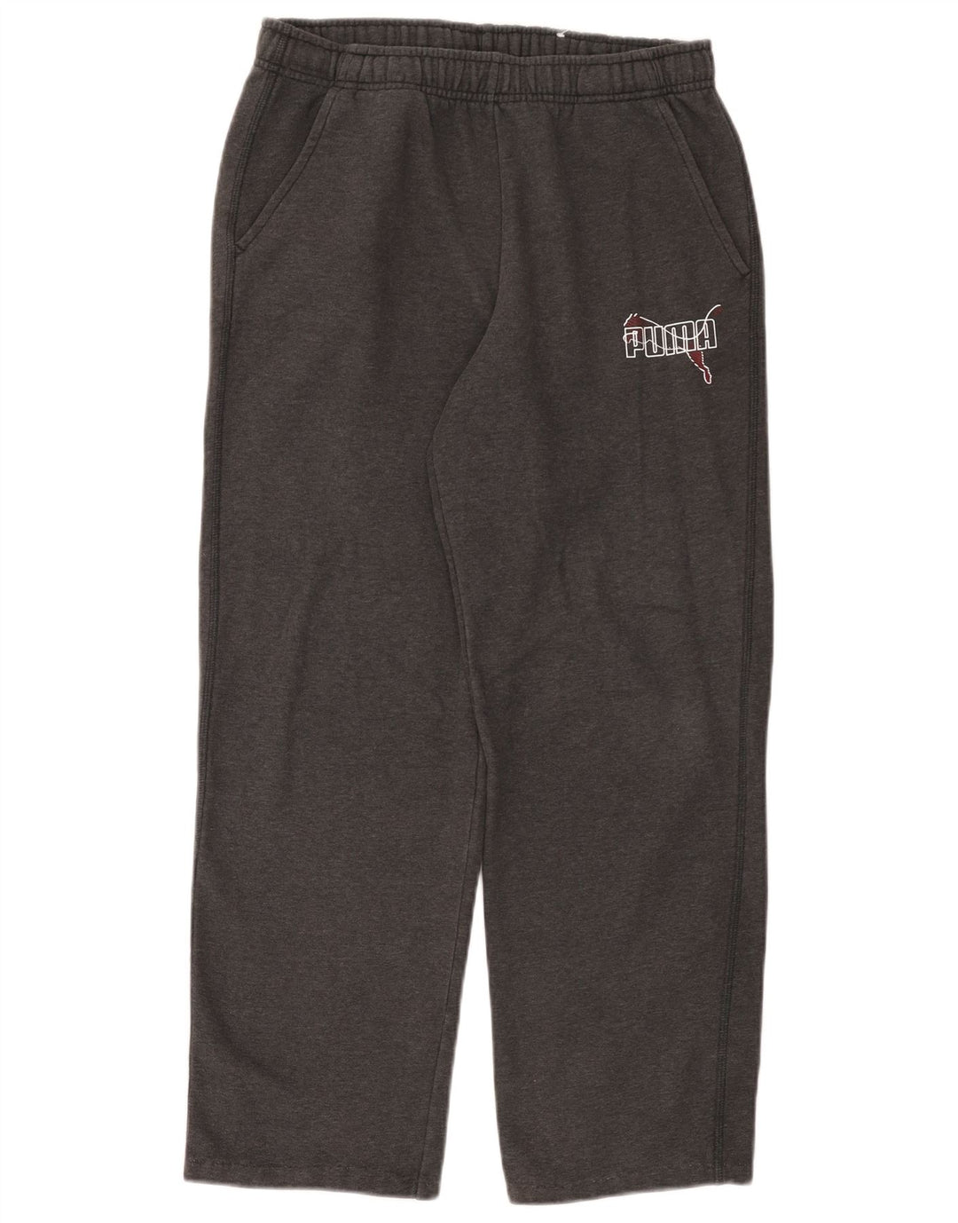 Pantaloni de trening Puma pentru bărbați, bumbac, gri mediu