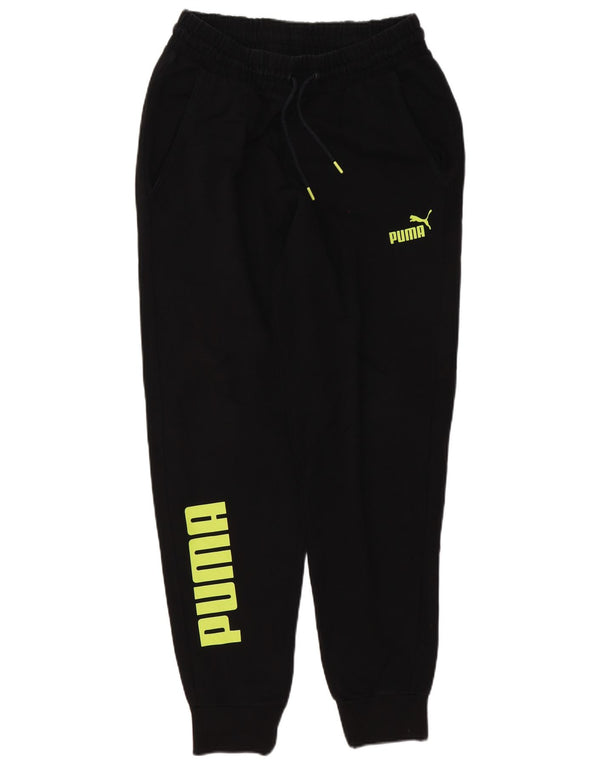 Pantaloni de trening Puma pentru bărbați cu grafică Joggeri mari, negru, bumbac
