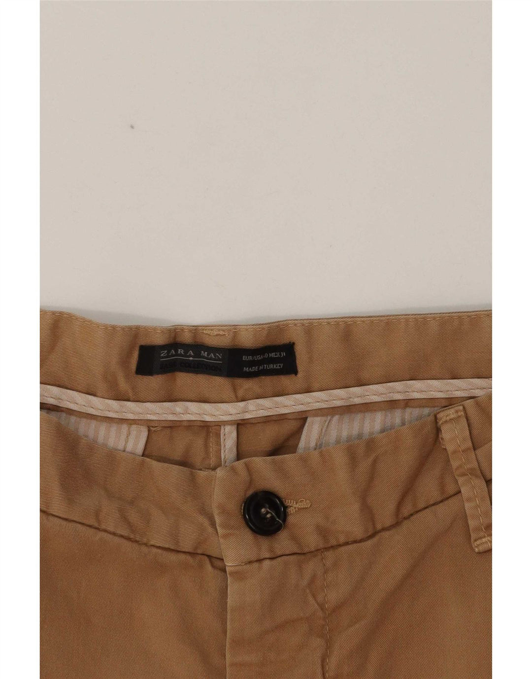 Pantaloni chino slim pentru bărbați Zara EU 40 Mediu L31 L35 Bej